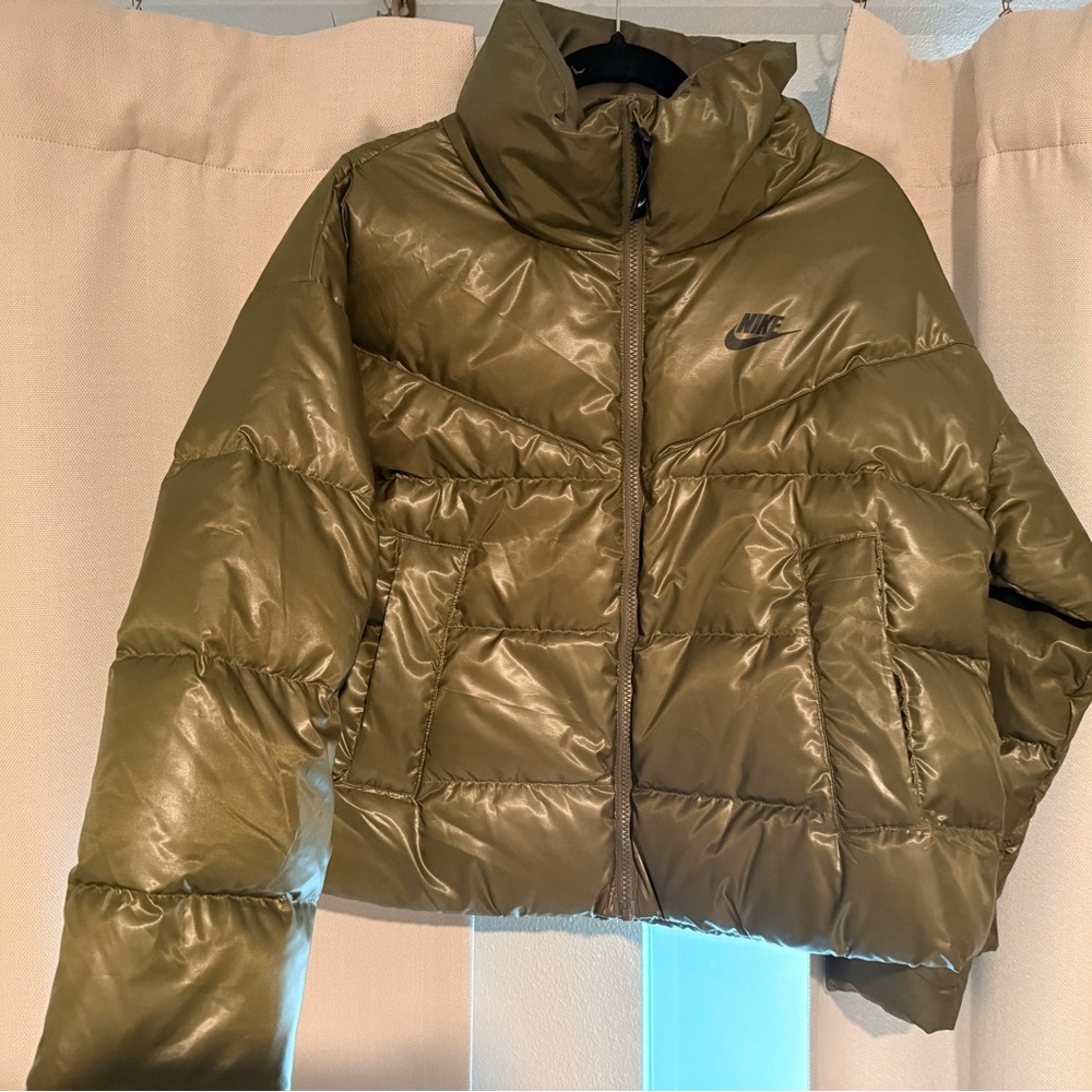 Nike Women's Khaki Puffer Jacket
